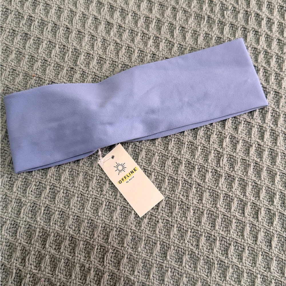 NWT Aerie workout headband light blue